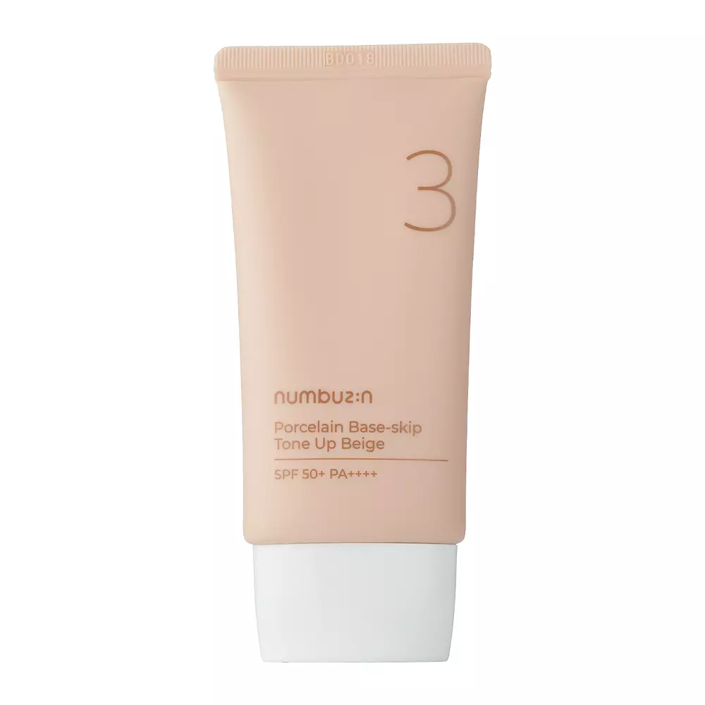 Numbuzin - No.3 - Porcelain Base-skip Tone Up Beige - Toning 3-in-1 ...