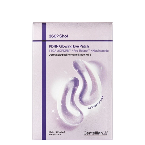 Centellian24 - 360º Shot PDRN Glowing Eye Patch - Eye pads with PDRN - 6 pairs