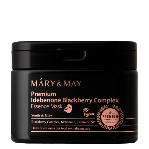 Mary&May - Premium Idebenon Blackberry Complex Essence Mask - Face Mask Set - 20pcs.