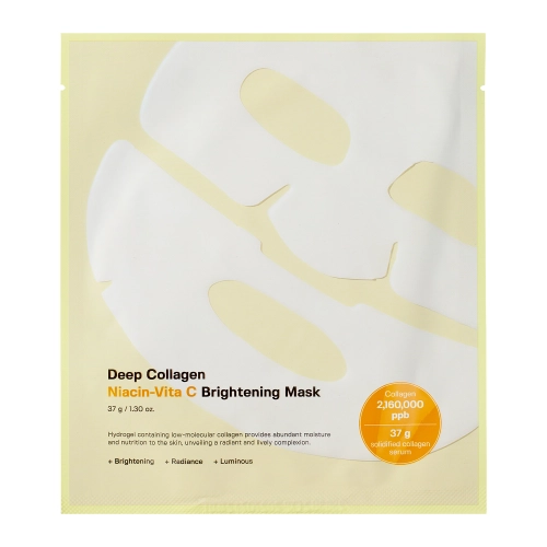 Sungboon Editor - Deep Collagen Niacin Vita C Brightening Mask - Brightening Hydrogel Face Mask - 1pc/37g
