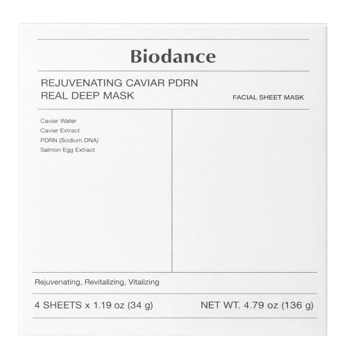 Biodance - Rejuvenating Caviar PDRN Real Deep Mask - 4szt/34g