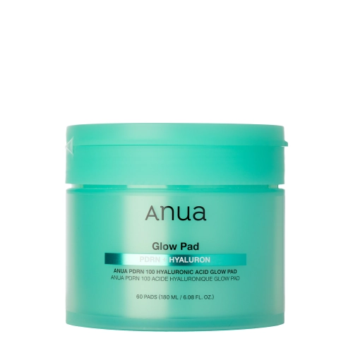Anua - PDRN 100 Hyaluronic Acid Glow Pad - Hydrating and Radiance-Boosting Facial Pads - 180 ml / 60 pcs