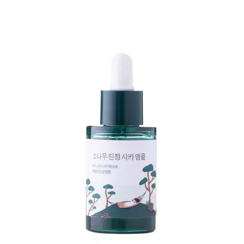 Round Lab - Pine Calming Cica Ampoule - Acne Spot Reduction Facial Ampoule - 30 ml