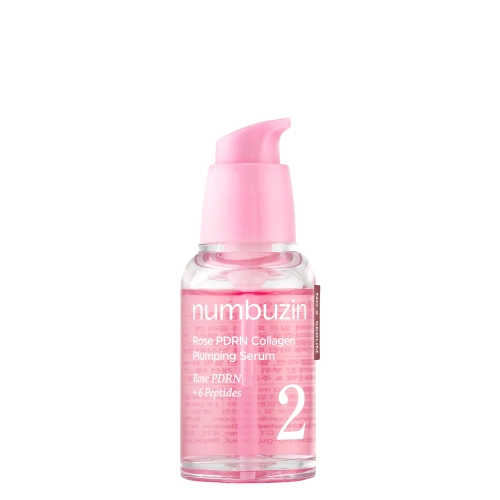 Numbuzin - No. 2 Rose PDRN Collagen Plumping Serum - Smoothing and Firming Serum - 30 ml