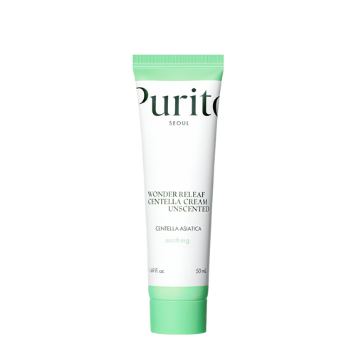 Purito Seoul - Wonder Releaf Centella Cream Unscented - Unscented Cream with Centella Asiatica Extract - 50ml