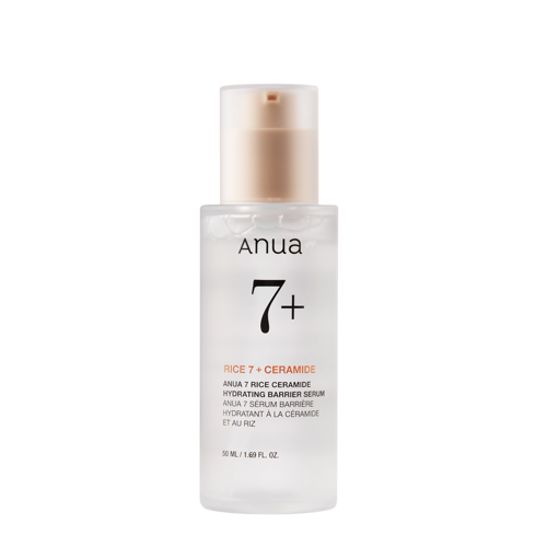 Anua - Rice 7 Ceramide Hydrating Barrier Serum - Rice Brightening Serum - 50ml