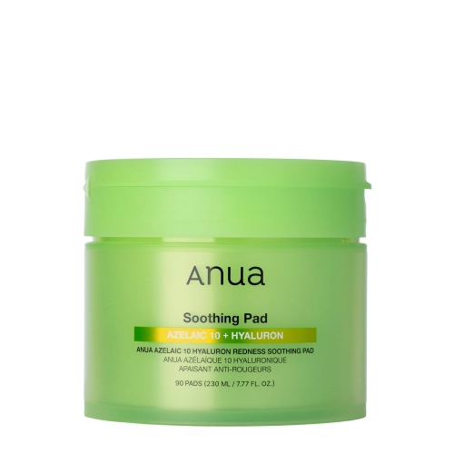 Anua - Azelaic 10+ Hyaluron Redness Soothing Pad - 230ml/90szt