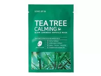 Some By Mi - Tea Tree Calming - Glow Luminous Ampoule Mask - Soothing Mask with Tea Tree Extract - 25g