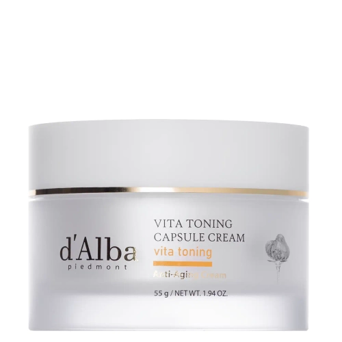 d'Alba - Vita Toning Capsule Cream - Moisturizing and Brightening Face Cream - 55g