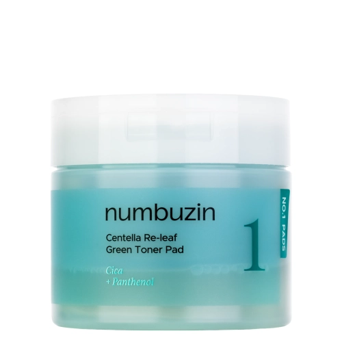 Numbuzin - No.1 Centella Re-leaf Green Toner Pad - Petals with Centella for the Face - 70pcs.