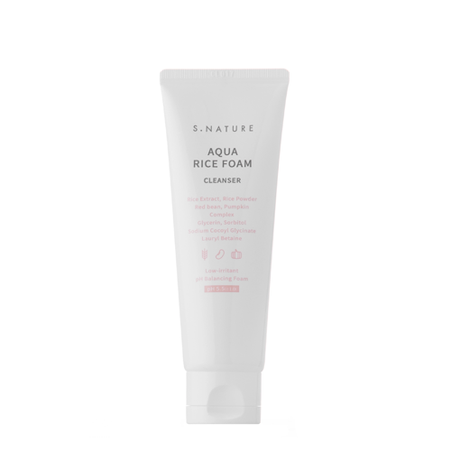 S.Nature - Aqua Rice Foam Cleanser - Rice Foam Facial Cleanser - 80ml