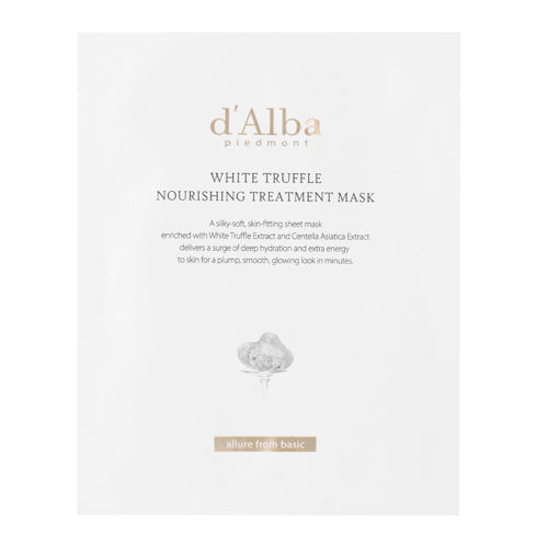 d'Alba - White Truffle Nourishing Treatment Mask - Nourishing Face Mask in Sheet - 1pc/25ml