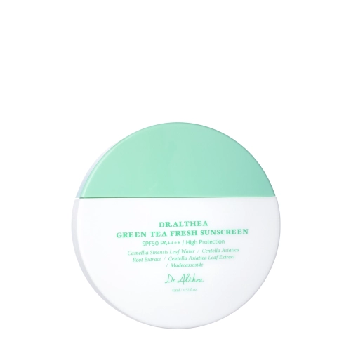 Dr. Althea - Green Tea Fresh Sunscreen SPF50+ PA++++ - Soothing Sunscreen - 45ml