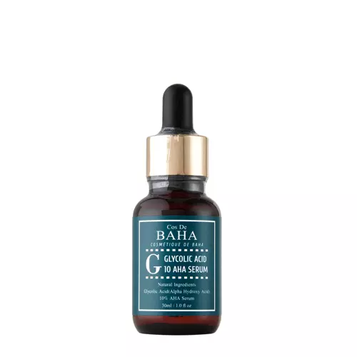Cos De BAHA - G Glycolic Acid 10 AHA Serum - Exfoliating Face Serum with Glycolic Acid - 30ml