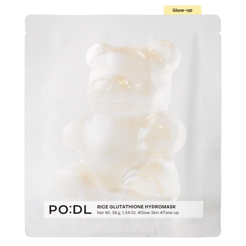 PO:DL - Rice Glutathione Hydromask - Brightens Moisturizing Gel Face Mask - 1 pc/28 g