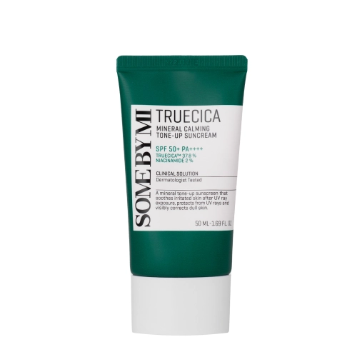 Some By Mi - Truecica Mineral Calming Tone-Up Suncream SPF50+/PA++++ - Mixed Filter Protection Cream - 50ml