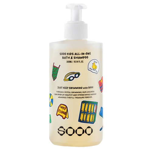 SOOO - Swim Kids All-in-One Bath & Shampoo - 2-in-1 Gel - 300 ml