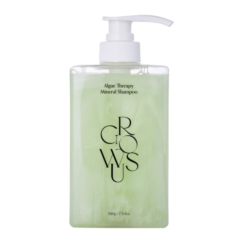 GROWUS - Algae Therapy Mineral Shampoo - Exfoliating and Soothing Shampoo for Hair and Scalp - 500g