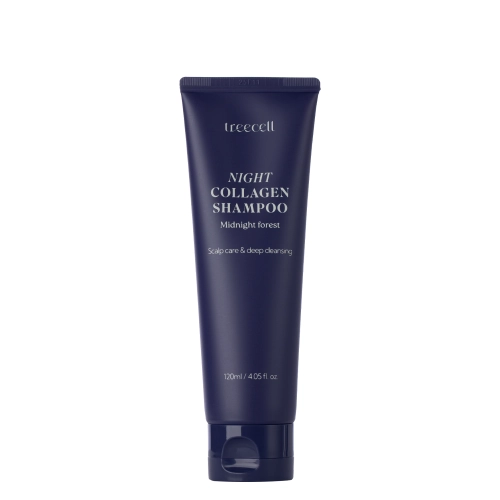 Treecell - Night Collagen Shampoo Midnight Forest - Strengthening Hair Shampoo with Collagen - 120ml