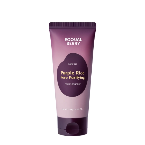 EQQUALBERRY - Purple Rice Pore Purifying Pack Cleanser - Purifying Face Wash - 130g