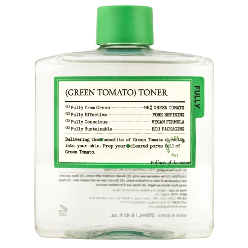 FULLY - Green Tomato Toner - Pore-Tightening Toner - 250 ml