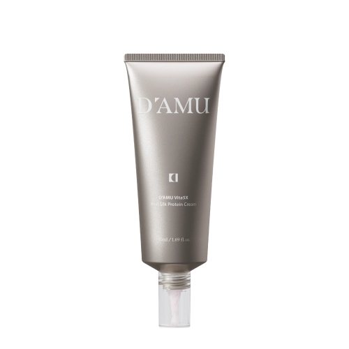 D’AMU - Vita5X Real Silk Protein Cream - Firming Face Cream - 50 ml