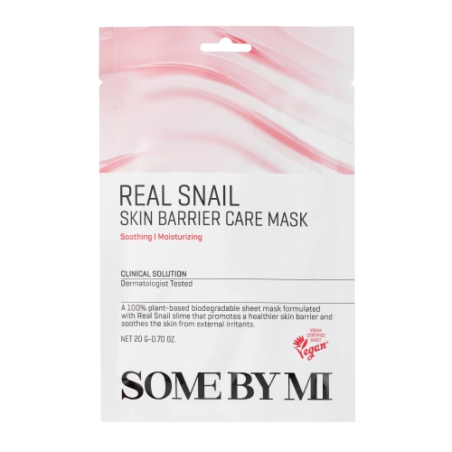Some By Mi - Real Snail Skin Barrier Care Mask - Strengthening Sheet Mask - 20g