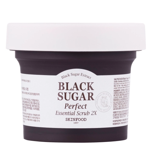Skinfood - Black Sugar Perfect Essential Scrub 2X - Brown Sugar Peeling Mask - 210g