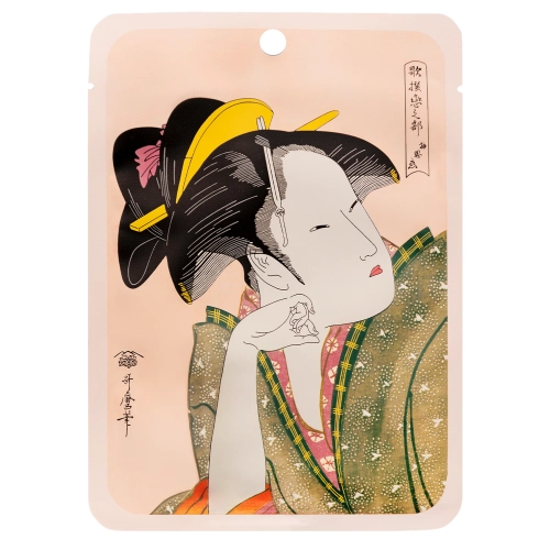Mitomo - Camellia Flower Extract + Matcha Essence Mask - Mask with Matcha Green Tea and Camellia Flower Extracts - 1 pc/25g