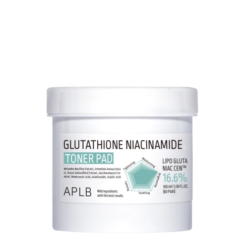 APLB - Glutathione Niacinamide Toner Pad - Brightening Face Pads - 60pcs/100ml