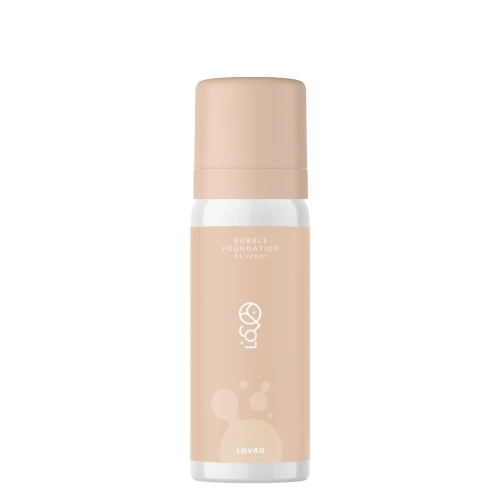 LOVRO - Bubble Foundation - Foundation with an Aerated Brightens Formula - 01 Ivory - 50ml