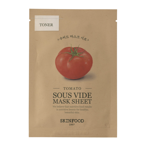Skinfood - Sous Vide Mask Sheet Tomato - Illuminating Face Mask in Sheet - 1pc/18g