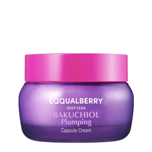 EQQUALBERRY - Bakuchiol Plumping Capsule Cream - Firming and Moisturizing Face Cream with bacchiole - 50ml