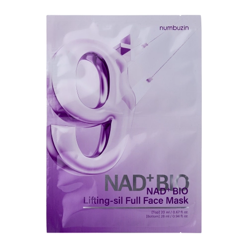 Numbuzin - No.9 NAD Bio Lifting Full Cover Facial Mask - Lifting NAD Coenzyme Facial Mask - 26ml