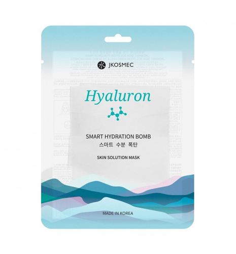 Jkosmec - Skin Solution Hyaluron Mask - Moisturizing Face Sheet Mask - 1pc/25ml
