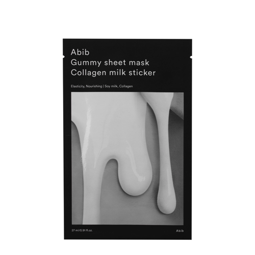 Abib - Gummy Sheet Mask Collagen Milk Sticker - Moisturizing and Brightening Sheet Mask - 27ml