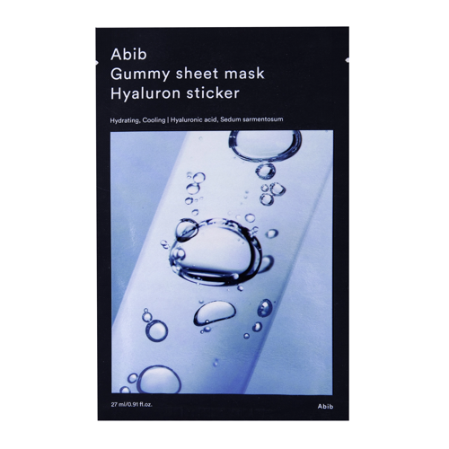 Abib - Gummy Sheet Mask Hyaluron Sticker - Moisturizing and Elasticizing Sheet Mask - 27ml