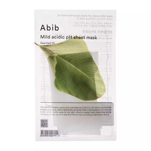 Abib - Mild Acidic pH Sheet Mask Heartleaf Fit - Mild Acidic pH Sheet Mask with Heartleaf - 30ml