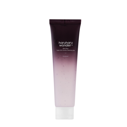 Haruharu Wonder - Black RiceTriple AHA Gentle Cleansing Gel - Exfoliating Facial Cleansing Gel with AHA Acids - 100ml