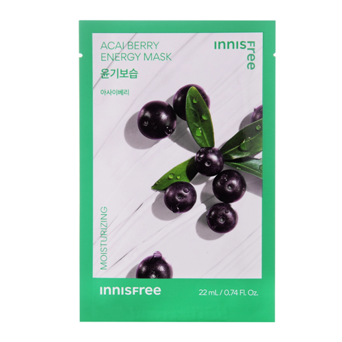 Innisfree - Squeeze Energy Mask - Acai Berry - Moisturizing - Moisturizing Sheet Mask - 22ml