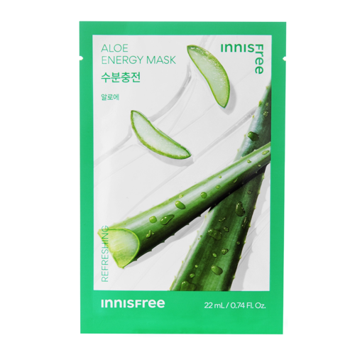 Innisfree - Squeeze Energy Mask - Aloe - Refreshing - Refreshing Sheet Mask - 22ml