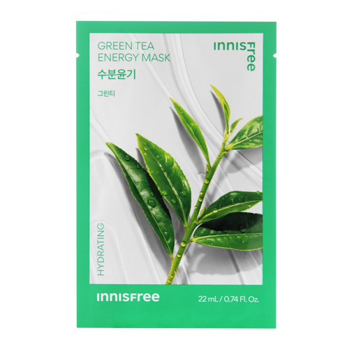 Innisfree - Squeeze Energy Mask - Green Tea - Hydrating - Moisturizing Sheet Mask - 22ml