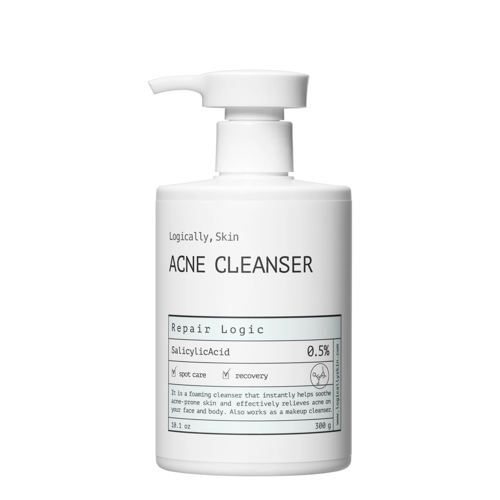 Logically, Skin - Acne Cleanser - Face and Body Cleansing Gel with Salicylic Acid - 300ml