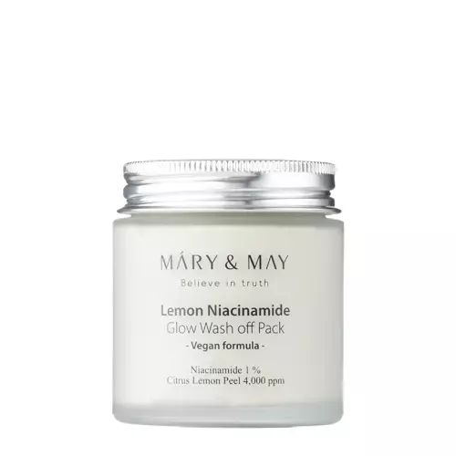 Mary&May - Lemon Niacinamide Glow Wash off Pack - Clay Brightening Mask - 125g