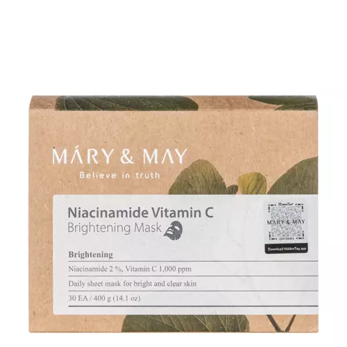 Mary&May - Niacinamide Vitamin C Brightening Mask - Brightening Face Mask Set - 30pcs.