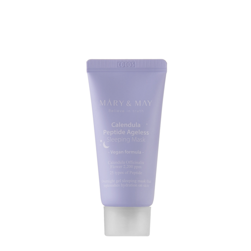 Mary&May - Vegan Calendula Peptide Ageless Sleeping Mask - Soothing and Firming Night Mask - 30g