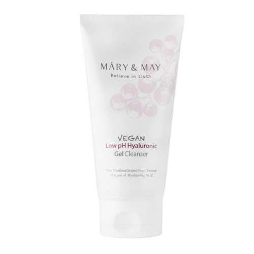 Mary&May - Vegan Low pH Hyaluronic Gel Cleanser - Gentle Low pH Cleansing Gel - 150ml