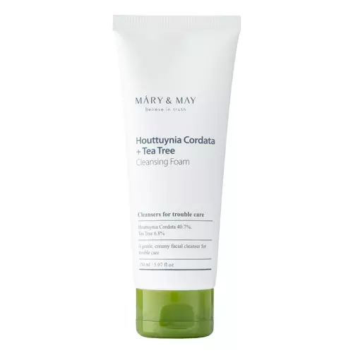 Mary&amp;May - Houttuynia Cordata + Tea Tree Cleansing Foam - Face Wash with Houttuynia Cordata and Tea Tree - 150ml