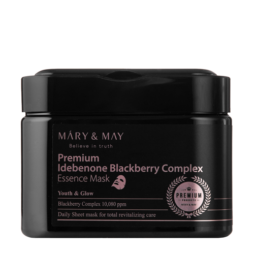 Mary&amp;May - Premium Idebenon Blackberry Complex Essence Mask - Face Mask Set - 20pcs.