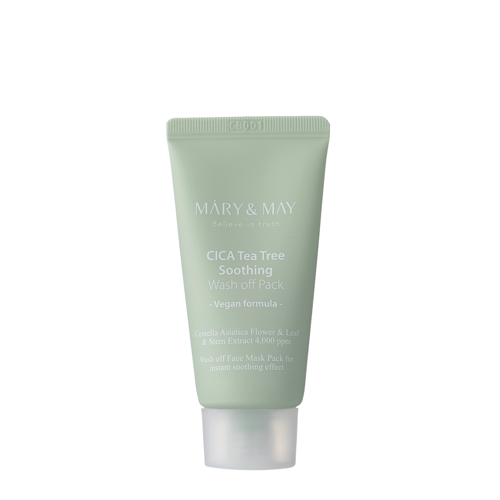 Mary&May - Vegan CICA TeaTree Soothing Wash off Pack - Clay Mask - 30g